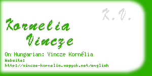 kornelia vincze business card